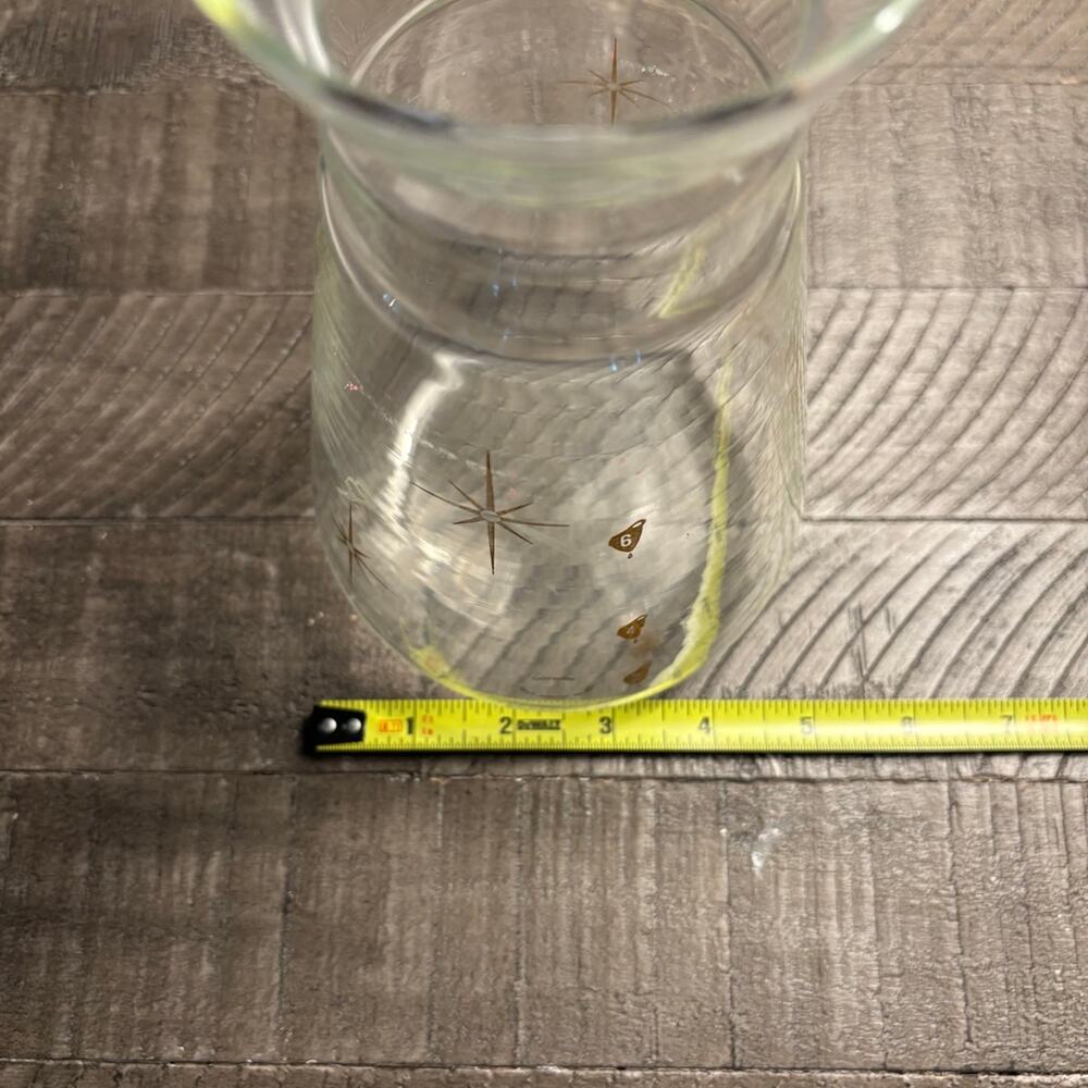 Vintage Mid-Century 60s Corningware Glass Atomic Starburst Carafe - Picture 5 of 5